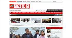 Desktop Screenshot of gazete13.net